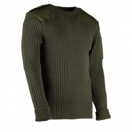 9048 - York Woolly Pully Crew Neck , Patches, Epps & Pen Pocket