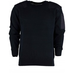 78712 Crew Neck Jumper With Elbow and Shoulder patches 