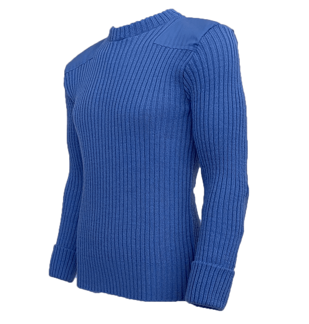 9024 - York Woolly Pully Crew Neck With Patches