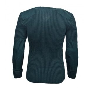 9024 - York Woolly Pully Crew Neck With Patches