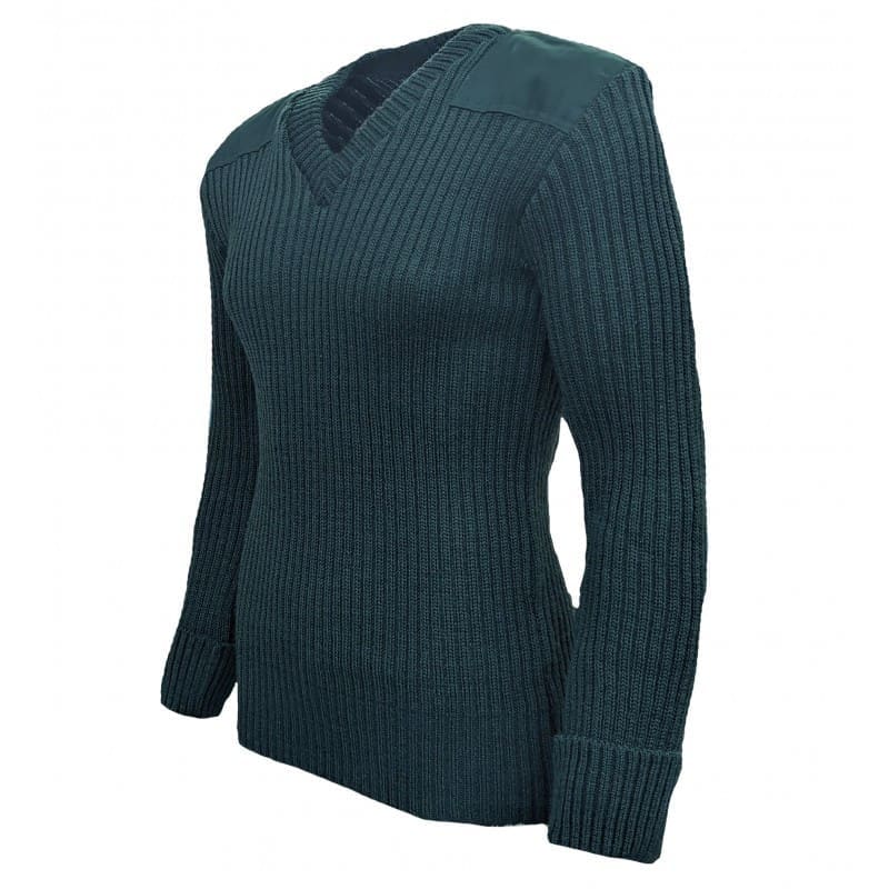 9024 - York Woolly Pully Crew Neck With Patches