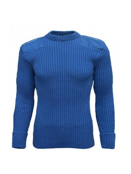 9048 - York Woolly Pully Crew Neck , Patches, Epps & Pen Pocket 9048 - York Woolly Pully Crew Neck , Patches, Epps & Pen Pocket