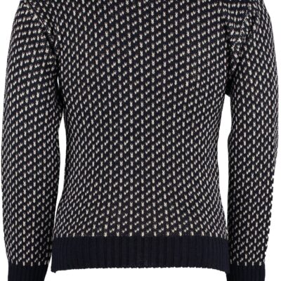 Classical Norwegian patterned crew neck sweater