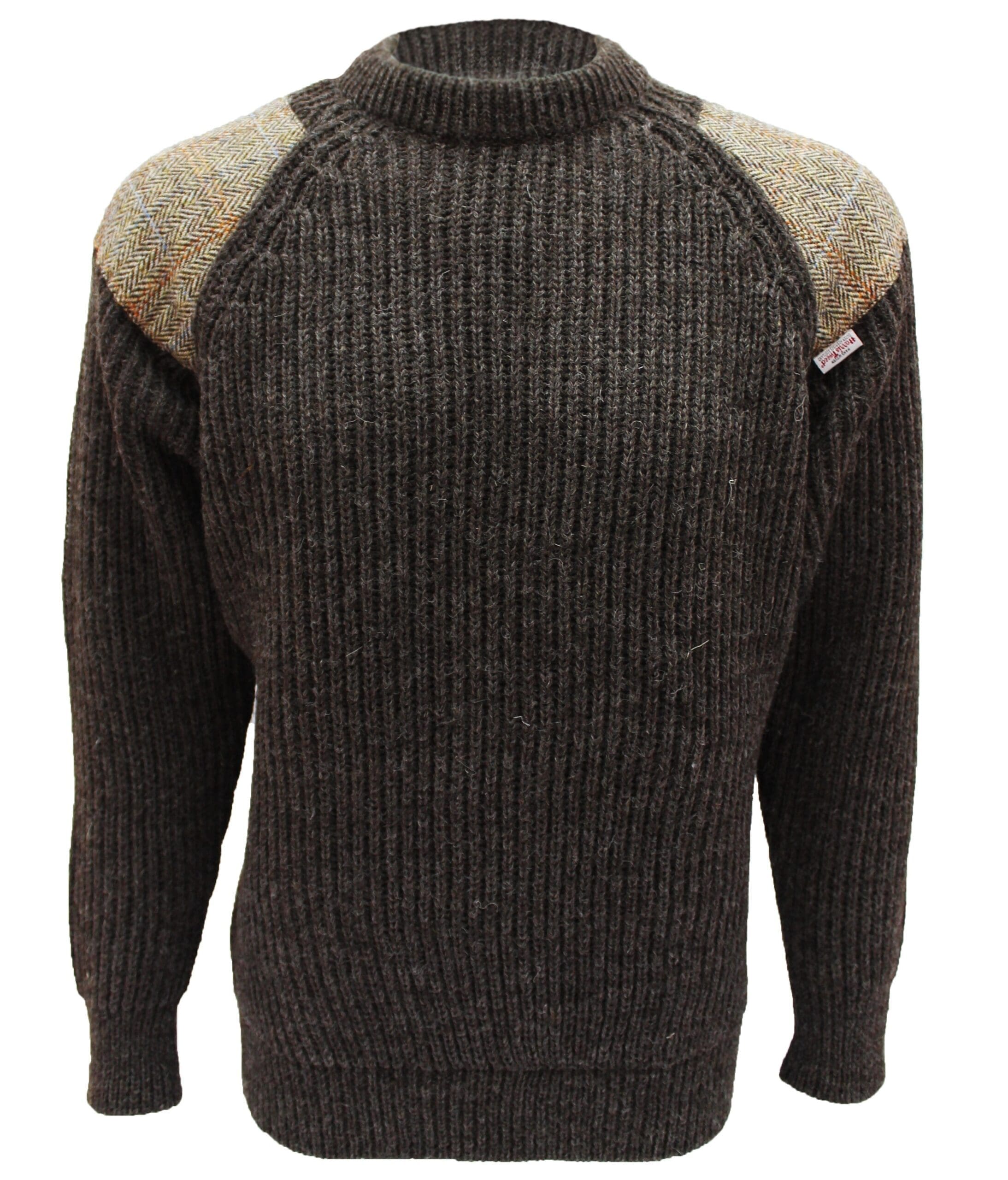1022-Gamekeeper-Chunky-crew-neck-sweater-with-Harris-Tweed-patches-scaled