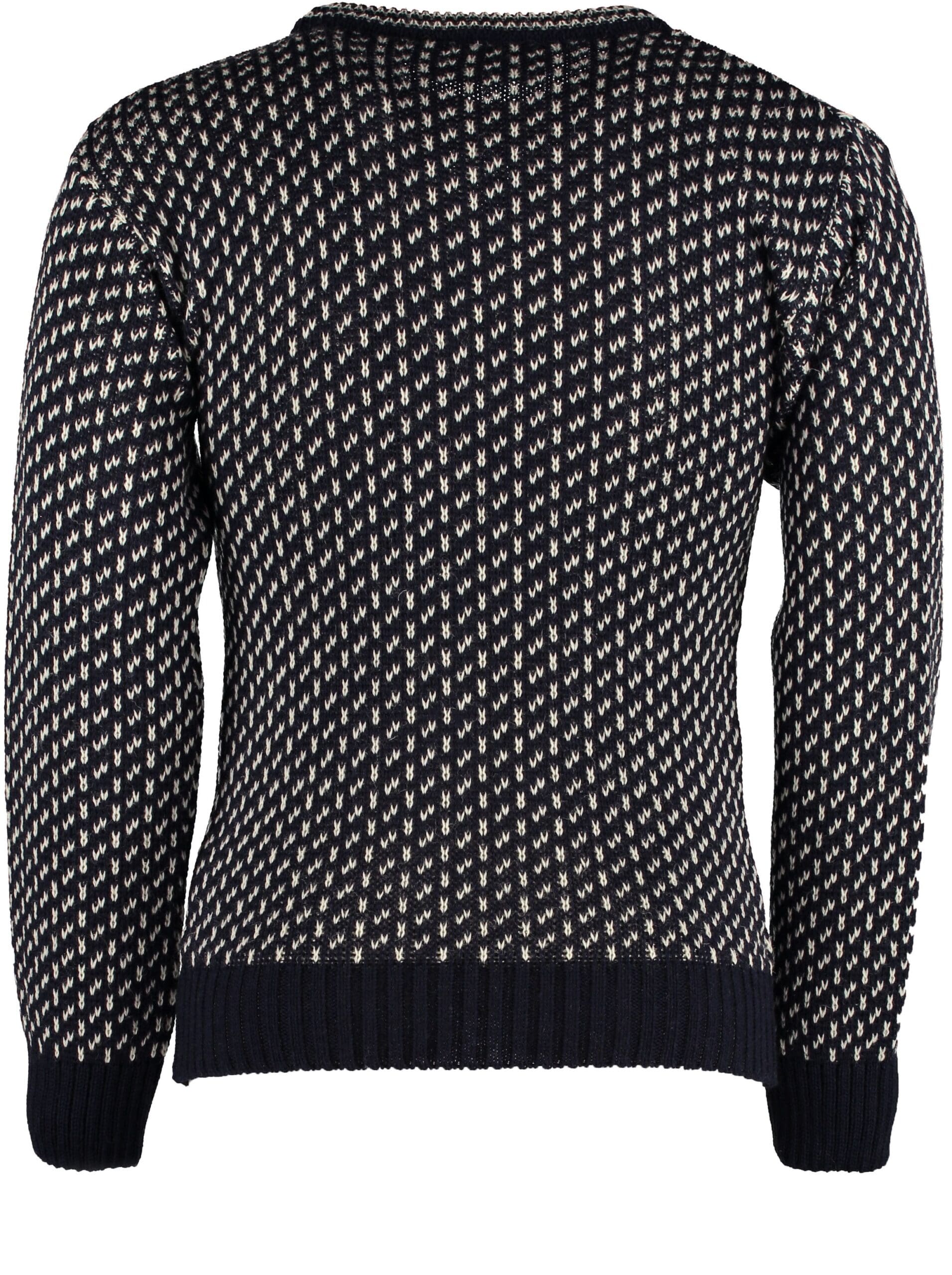 Classical Norwegian patterned crew neck sweater
