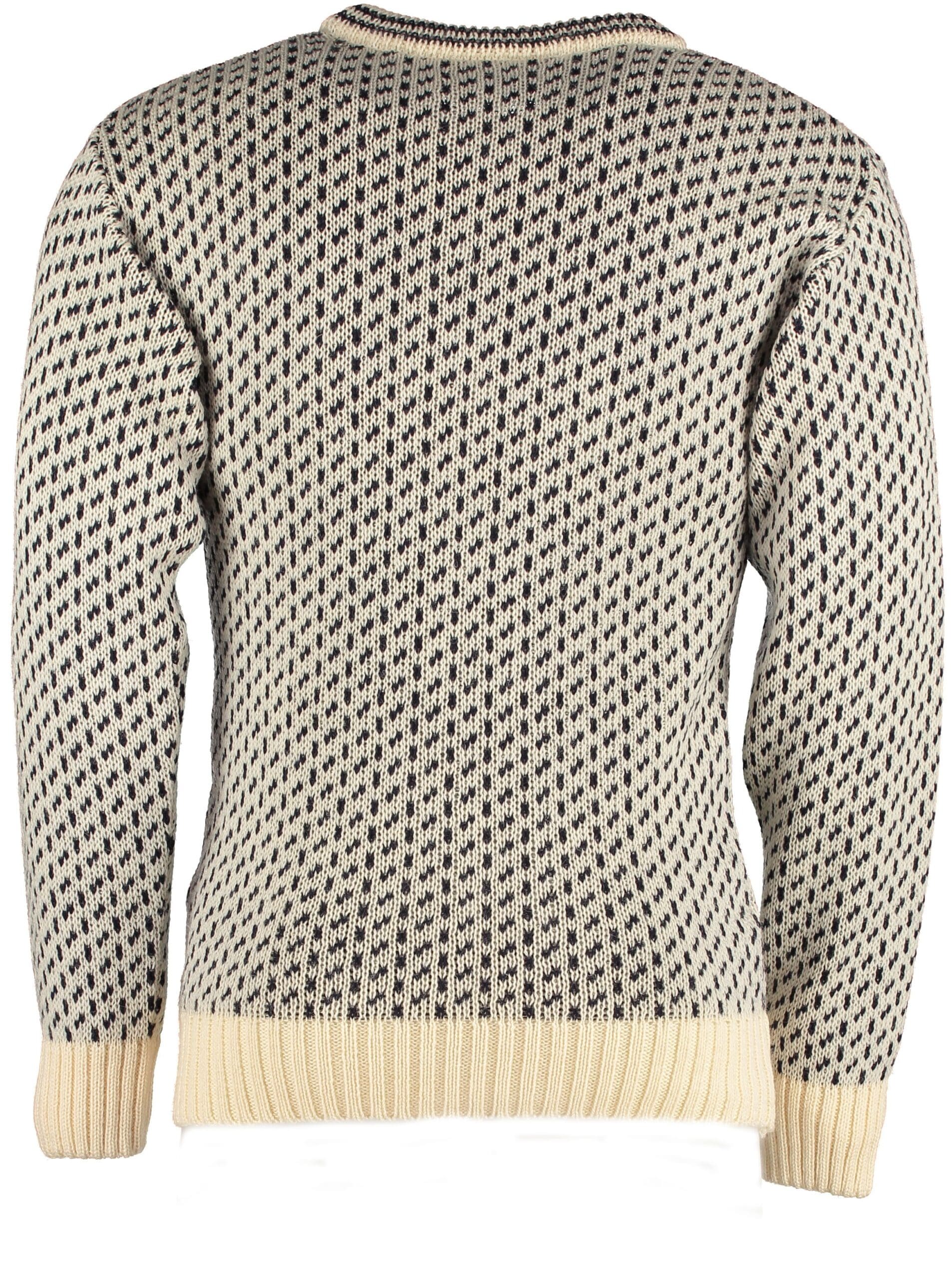 Classical Norwegian patterned crew neck sweater
