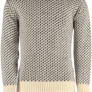 Classical Norwegian patterned crew neck sweater