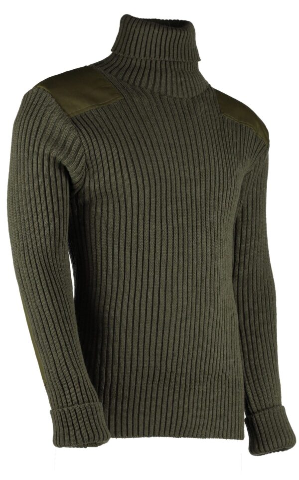 JUMPER 1234 RIB SKI ROLL COLLAR SWEATER - BLACK