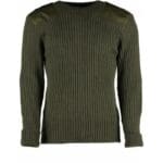 9025 - York Woolly Pully Crew Neck With Patches & Epaulettes