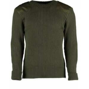 9025 - York Woolly Pully Crew Neck With Patches & Epaulettes 9025 - York Woolly Pully Crew Neck With Patches & Epaulettes