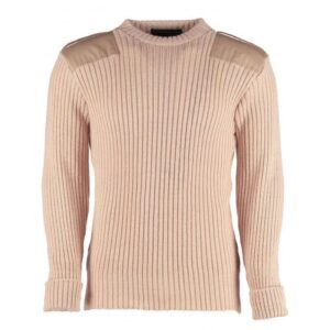 9025 - York Woolly Pully Crew Neck With Patches & Epaulettes 9025 - York Woolly Pully Crew Neck With Patches & Epaulettes