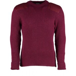9025 - York Woolly Pully Crew Neck With Patches & Epaulettes 9025 - York Woolly Pully Crew Neck With Patches & Epaulettes