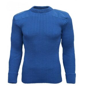 9025 - York Woolly Pully Crew Neck With Patches & Epaulettes 9025 - York Woolly Pully Crew Neck With Patches & Epaulettes