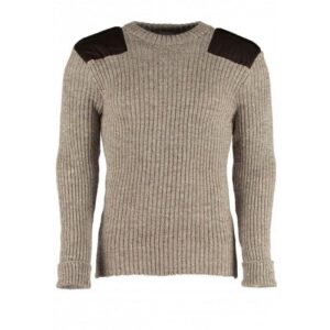 9025 - York Woolly Pully Crew Neck With Patches & Epaulettes 9025 - York Woolly Pully Crew Neck With Patches & Epaulettes