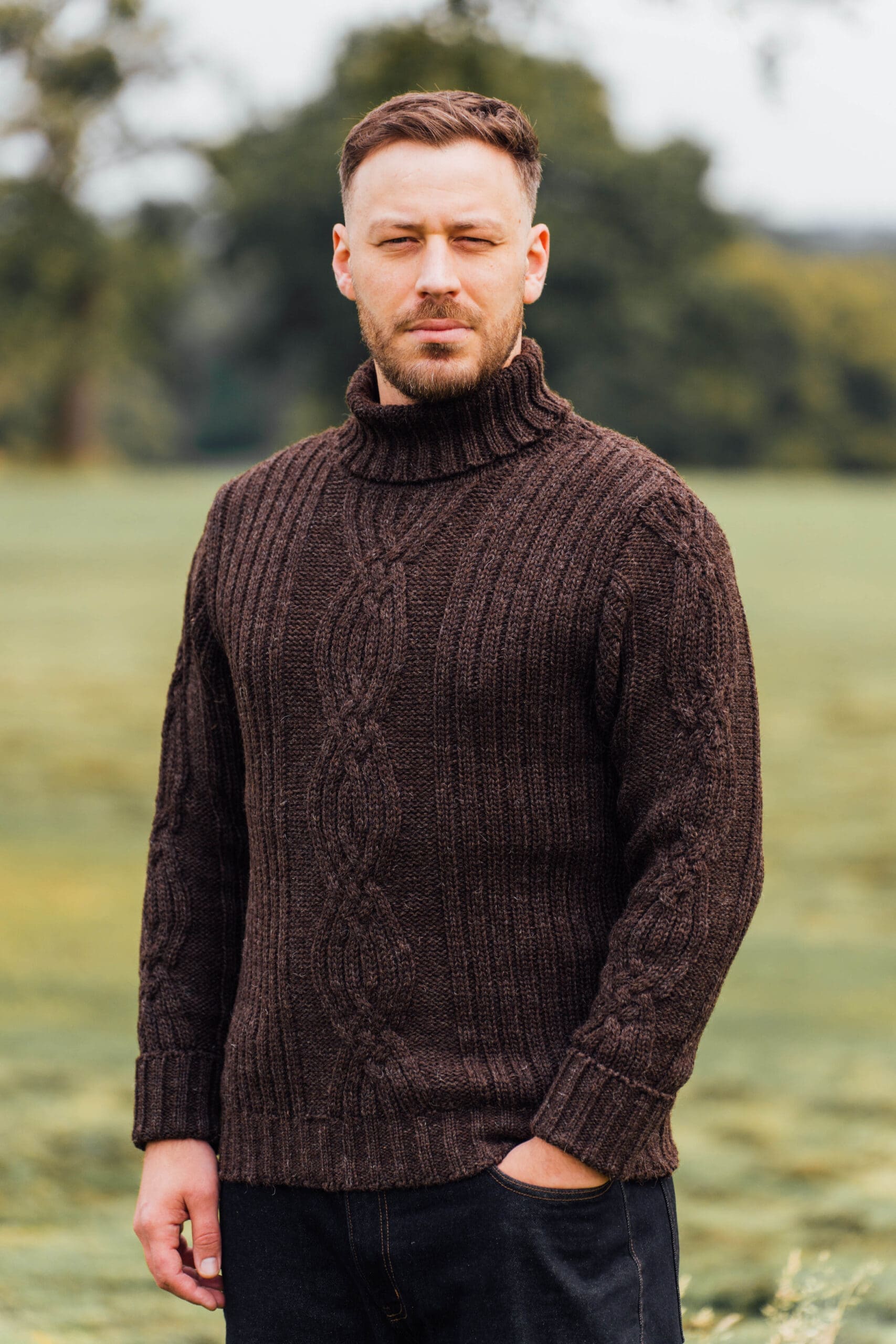 Celtic Knot Roll Neck Celtic Knot Roll Neck