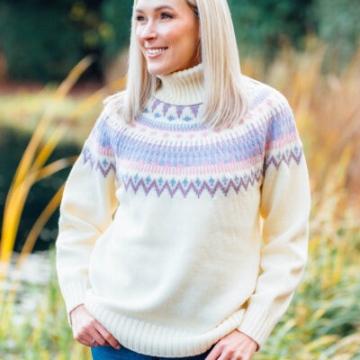 Fair Isle Merino Roll Neck
